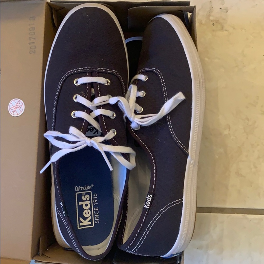 Navy Blue Canvas Style Keds 8.5